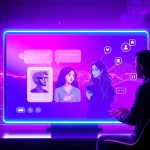 Engaging scene showcasing a vibrant AI chat interface for porn ai chat experiences.
